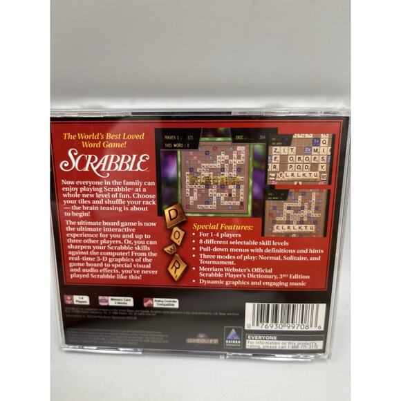 Scrabble Crossword Game Sony PlayStation PS1 1999 Complete - Picture 2 of 5